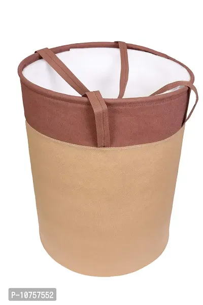 MBW Laundry Bags, Storage Organizer, Basket, Bag I Pack of 3, Biscuit & Brown-thumb5