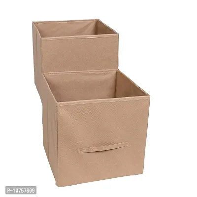 MBW 11.8x11.8x11.8 Storage Cubes | Features Dual Handles | Cube Storage Bins | Foldable Closet Organizers and Storage | Non-Woven Fabric Storage Box for Home-thumb0