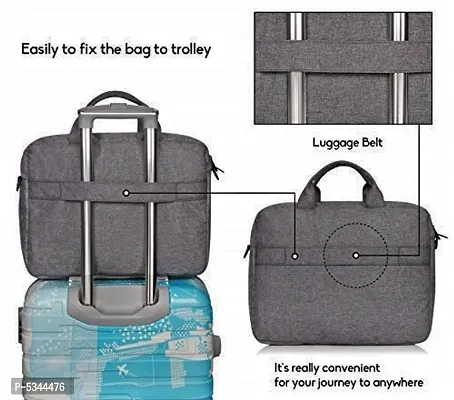 Office Laptop Bags Briefcase 15.6 Inch for Women and Men|| Dark grey-thumb5