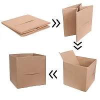 MBW 11.8x11.8x11.8 Storage Cubes | Features Dual Handles | Cube Storage Bins | Foldable Closet Organizers and Storage | Non-Woven Fabric Storage Box for Home (pack of 2, Biscuit)-thumb4