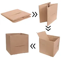 11.8x11.8x11.8 Storage Cubes | Features Dual Handles | Cube Storage Bins | Foldable Closet Organizers and Storage | Non-Woven Fabric Storage Box for Home (pack of 6, Biscuit)-thumb4