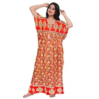 Viscironi Multicoloured Cotton Printed Nightdress For Women pack of 2-thumb1