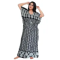 Viscironi Multicoloured Cotton Printed Nightdress For Women pack of 2-thumb1