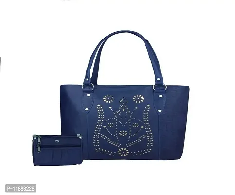 Bellina? Women's Handbag in Premium navy blue color Shoulder bag and wallet for women