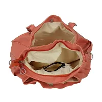 Bellina Women's Shoulder Handbag with Clutch (Peach)-thumb2