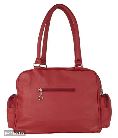 Bellina D pocket Maroon Shoulder handbag for women-thumb3