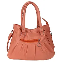 Bellina Women's Shoulder Handbag with Clutch (Peach)-thumb1