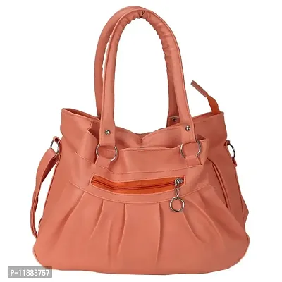 Bellina Women's Shoulder Handbag with Clutch (Peach)-thumb2