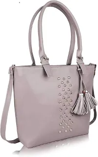 Bellina Women's Shoulder Bag (Grey)-thumb2