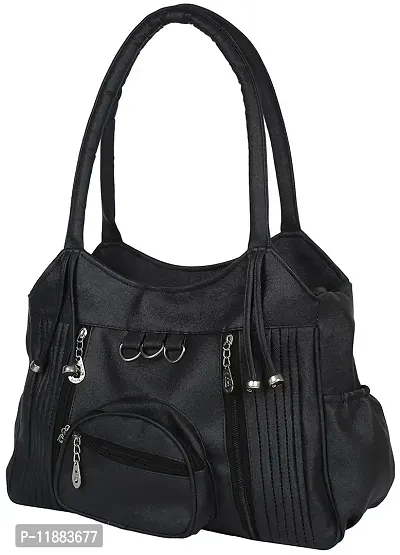 Bellina Women's 3D Shoulder Handbag (Black)