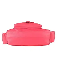 Pink Artificial Leather Shoulder Bag Handbags For Women-thumb3