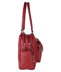 Bellina D pocket Maroon Shoulder handbag for women-thumb1