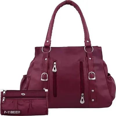 Bellina? Women's Handbag in Premium maroon color Shoulder bag and wallet for women-thumb0