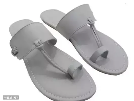 Elegant Grey Synthetic Sandals For Women