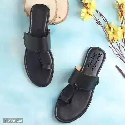 Elegant Black Synthetic Sandals For Women-thumb0