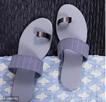 Elegant Grey Synthetic Sandals For Women