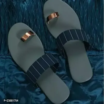 Elegant Grey Synthetic Sandals For Women-thumb0
