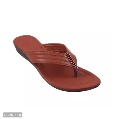 Elegant Brown Synthetic Sandals For Women-thumb3