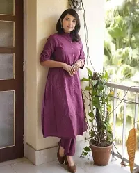 Stylish Rayon Printed Kurta and Pants Set For Women-thumb3