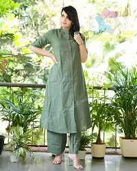 Stylish Rayon Printed Kurta and Pants Set For Women-thumb2