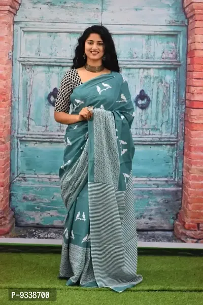 Buy online Multi Colored Chiffon Jaipuri Print Saree With Blouse from  ethnic wear for Women by Saree Exotica for ₹3695 at 0% off | 2024  Limeroad.com