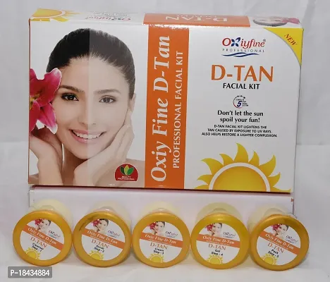 Fine D-Tan Facial Kit For Tan Removal And Brightness For Tanned And Dull Skin (700 G)-thumb0