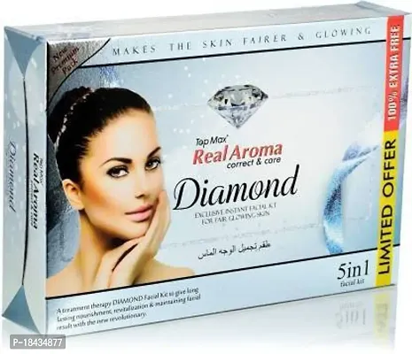 Top Max Real Aroma Diamond 5 In 1 Facial Kit (620 G) (620 G)