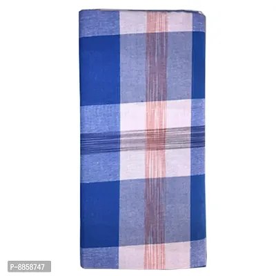 Cotton Multicolored Checked Lungi For Men