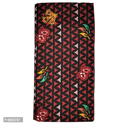 Cotton Red Printed Lungi For Men-thumb0