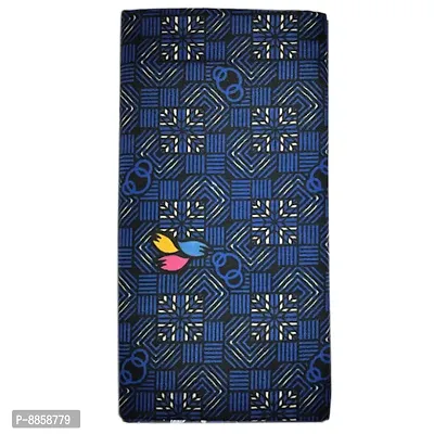 Cotton Blue Printed Lungi For Men