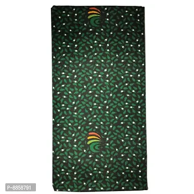 Cotton Green Printed Lungi For Men