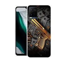 Stylish Printed  Back Cover For Vivo Y21-thumb1