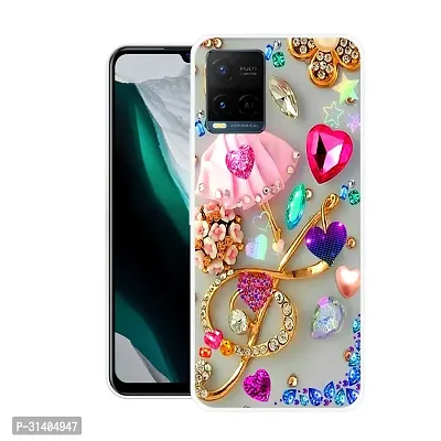 Stylish Printed  Back Cover For Vivo Y21-thumb2