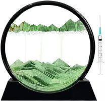 PuRa Tienda Green Sand Art Decorative Showpiece    18 cm Glass Green-thumb2