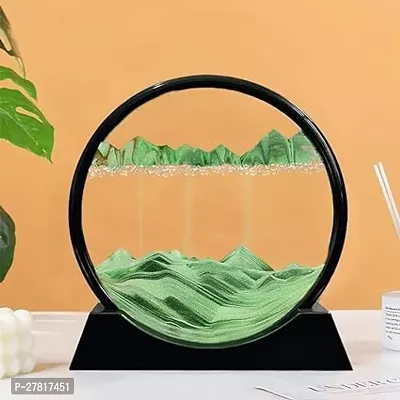 PuRa Tienda Green Sand Art Decorative Showpiece    18 cm Glass Green-thumb2