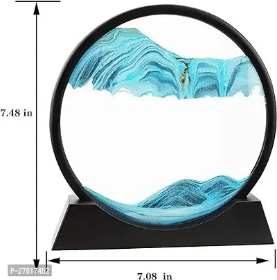 PuRa Tienda Blue Sand Art Decorative Showpiece    18 cm Glass Blue-thumb2