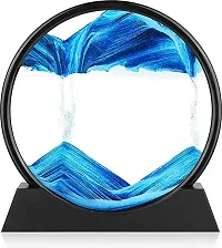 PuRa Tienda Blue Sand Art Decorative Showpiece    18 cm Glass Blue-thumb3