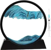 PuRa Tienda Blue Sand Art Decorative Showpiece    18 cm Glass Blue-thumb2