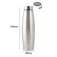 Stainless Steel Water Bottle/Fridge Refrigerator Bottle/ 100% Leak Proof/Office Bottle/School Bottle, 1000 ML-thumb2