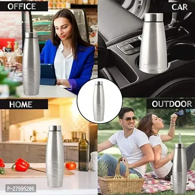 Stainless Steel Water Bottle/Fridge Refrigerator Bottle/ 100% Leak Proof/Office Bottle/School Bottle, 1000 ML-thumb5