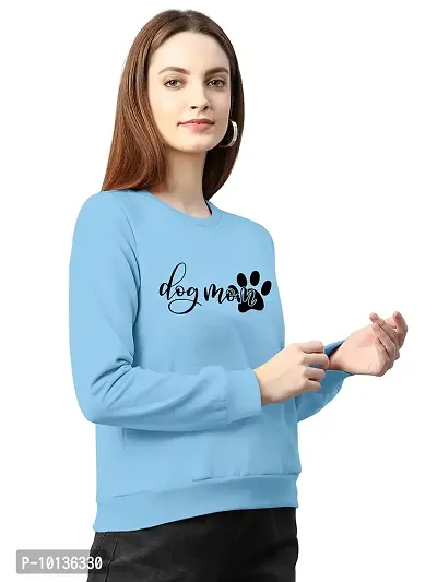 Dogmom Women's Full Sleeve T-Shirt (Large, SkyBlue)-thumb2