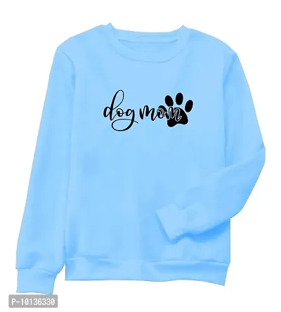 Dogmom Women's Full Sleeve T-Shirt (Large, SkyBlue)-thumb0