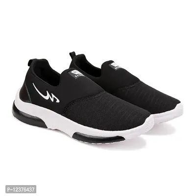 Tway Comfortable Kids Sports shoes Black Running Walking and Hikking for Boys