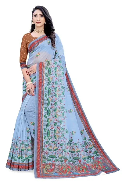 Beautiful Silk Blend Saree For Women