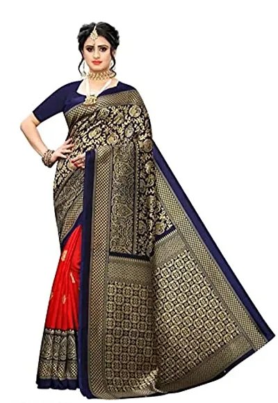 Designer Art Silk Saree with Blouse piece For Women