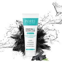 Charcoal  Seaweed Gel Face Scrub for Men  Women  - 100 mL-thumb1