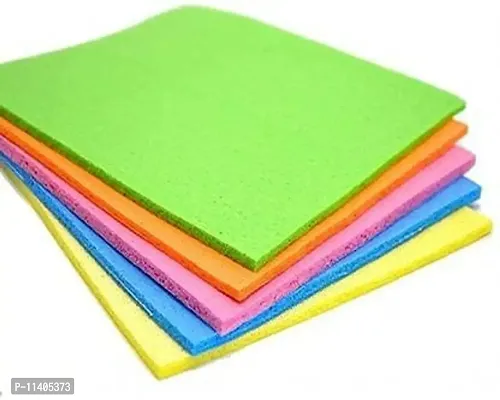 Sponge Wipes for Kitchen & Home Cleaning, Biodegradable Material, Super Absorbant (Multicolor)-thumb0
