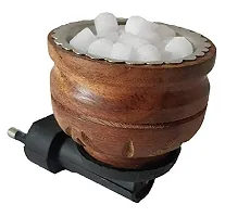 Deexu Collections Wooden KapoorDani for Dhup with Electric Plug-thumb1