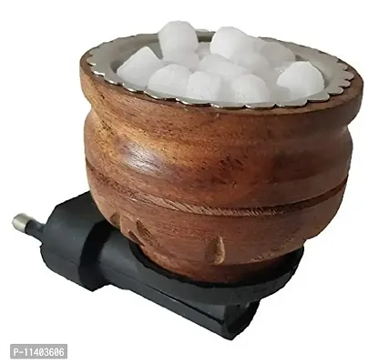 Deexu Collections Wooden KapoorDani for Dhup with Electric Plug-thumb2