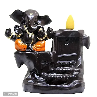 STARDOM MART Microfiber Fabric Incense Holder GANESHA /SHOWPIECE/ BACKFLOW/INCENSE HOLDER/GIFT/FENG SHUI/BUISNESS GROWTH(BIG GG)-thumb0